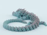 Frostbite – Articulated Ice Dragon STL  Print‑in‑Place Fanta-2