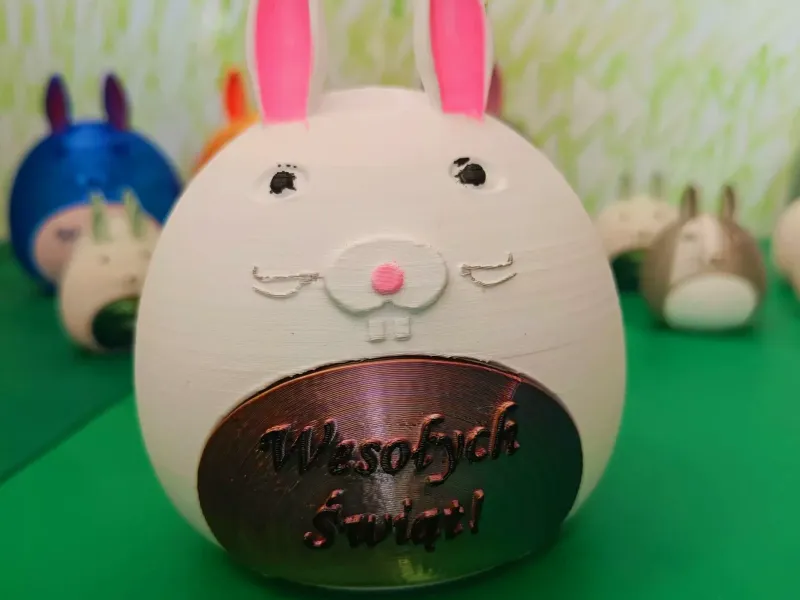 Easter bunny and chick -"squishmallows" style