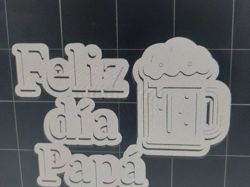 LLAVERO FELIZ DIA PAPA + CERVEZA