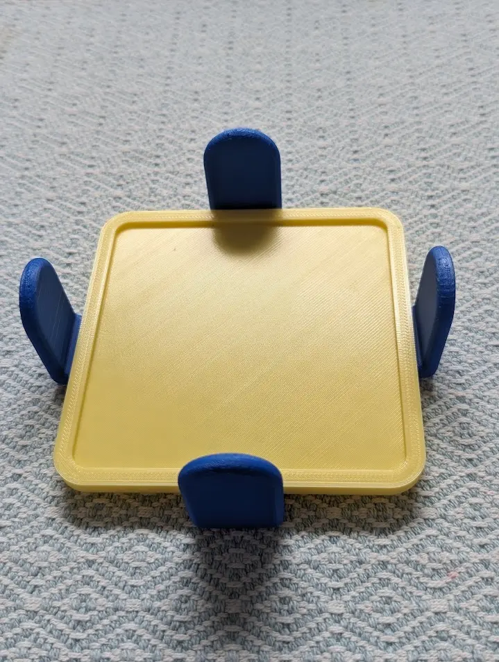 Square Coaster Plain with Holder (holds 6)