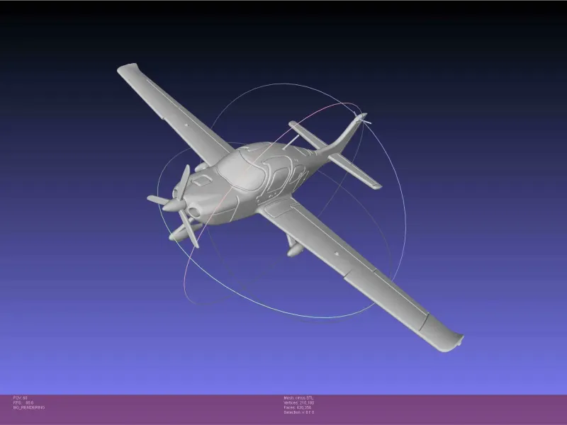 SR22 Cirrus Uçak Yazdırılabilir Minyatür