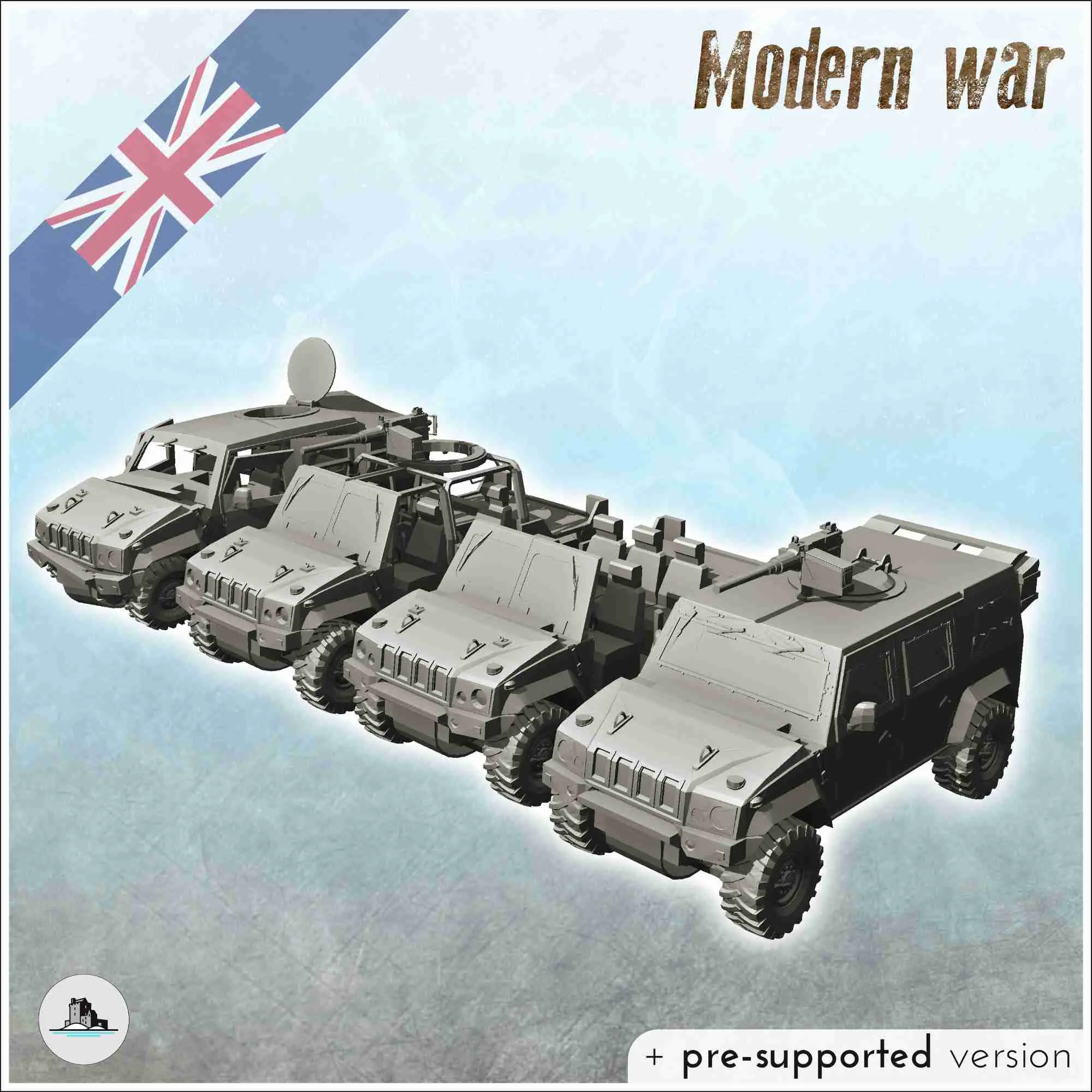 Set di veicoli britannici Iveco LMV Lince Panther CLV