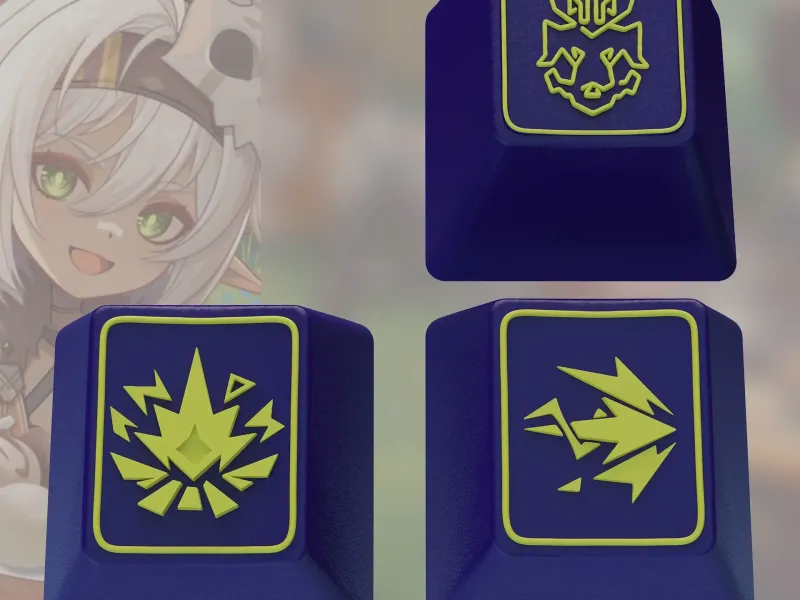 Genshin Impact Ianshan Keycaps – OEM Profile STL Files
