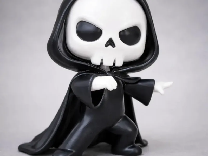 💀 Hooded Shadow Reaper – Chibi Dark Guardian 🖤