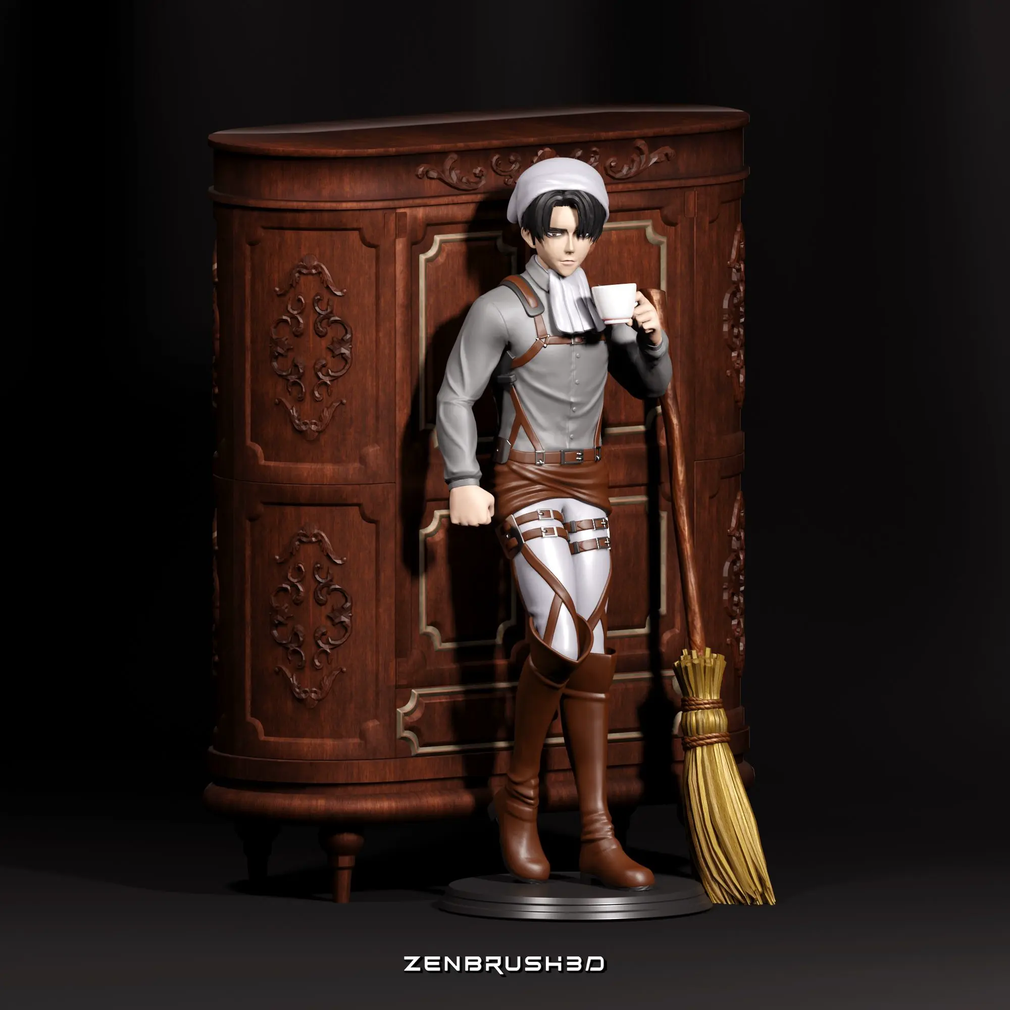 LEVI ACKERMAN - CLEANING OUTFIT - ATTACK ON TITAN 3D