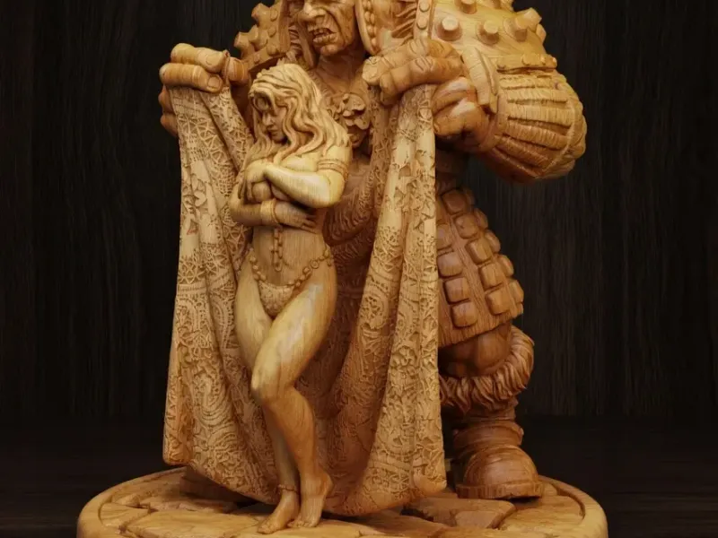 Slave girl statuette