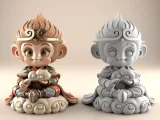 Charming Monkey King 3D STL Model for Fun Decor-1