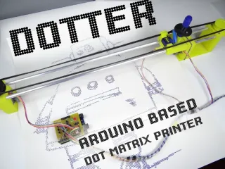 DOTTER - HUGE ARDUINO BASED DOT MATRIX PRINTER