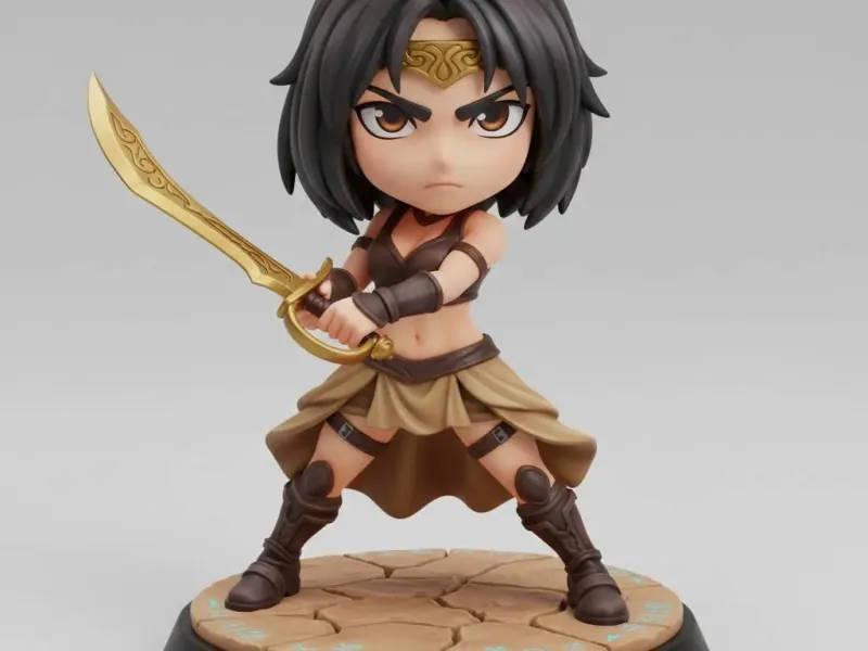 Zara Valeris – Chibi Desert Warrior