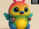 Cute Rainbow Monsters 5-in-1 STL Bundle – Adorable Fantasy C-4