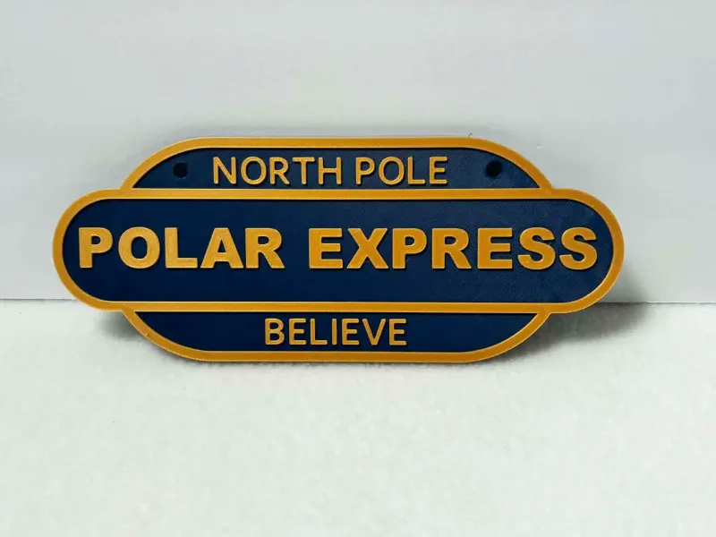 Polar express sign (2 versions)
