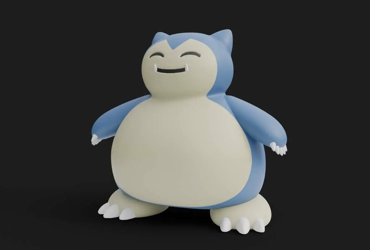 Snorlax Pokemon Heykeli Fan Art