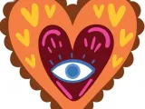 LLavero corazon ojo que ve todo - keychain eye-0