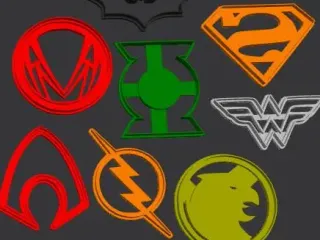cortante DC Cookie Cutter Set – 3D Printable STL for Baking