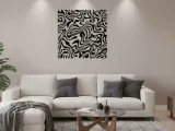 ABSTRACT LINES WALL DECO-0