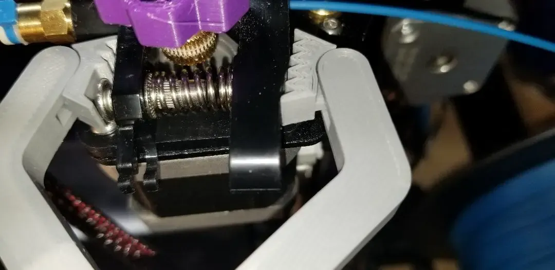 Print in place Ender 3 filament change clamp