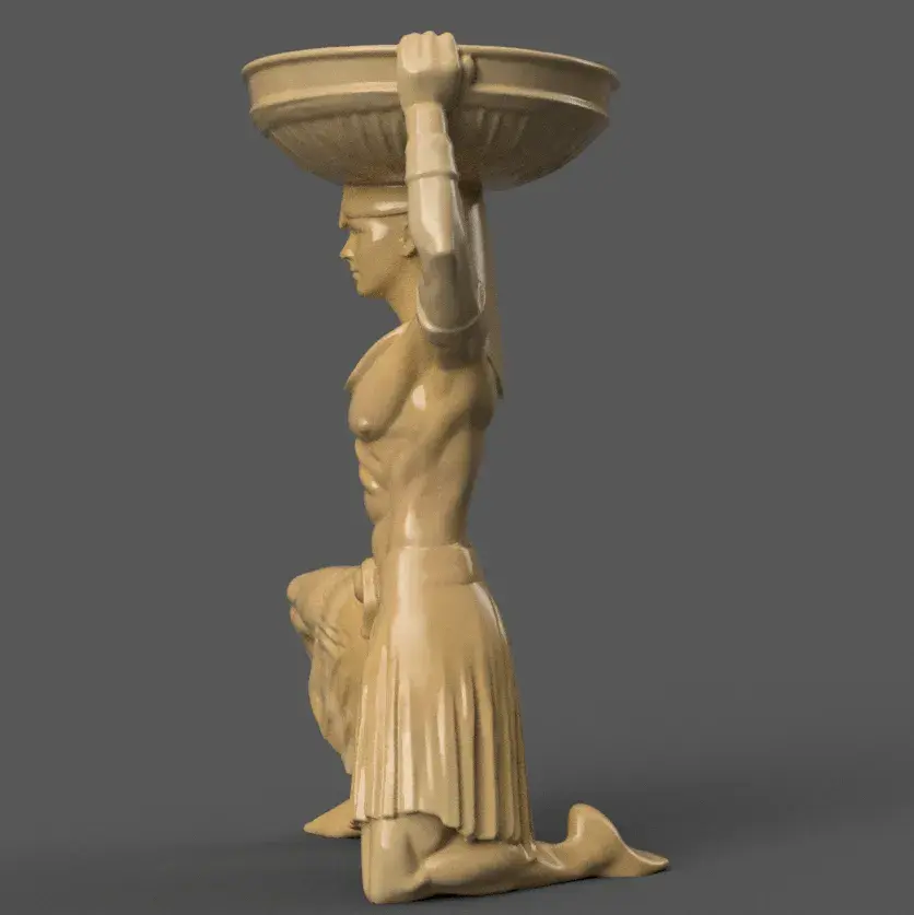 Egyptian Pharaoh urn alexa holder - candle holder 1