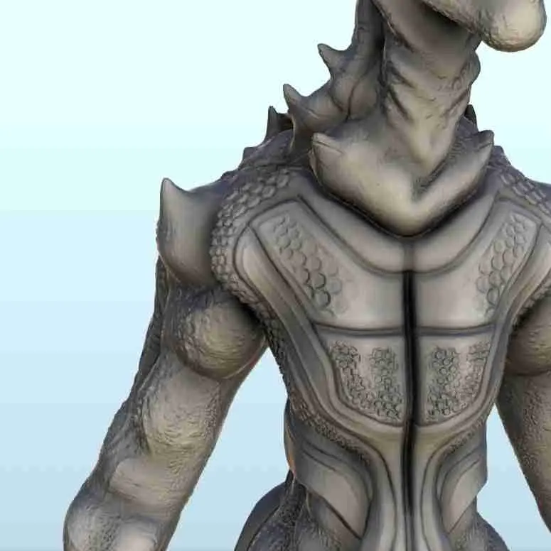 Alien con manos y pies grandes 2 - miniaturas ciencia ficción