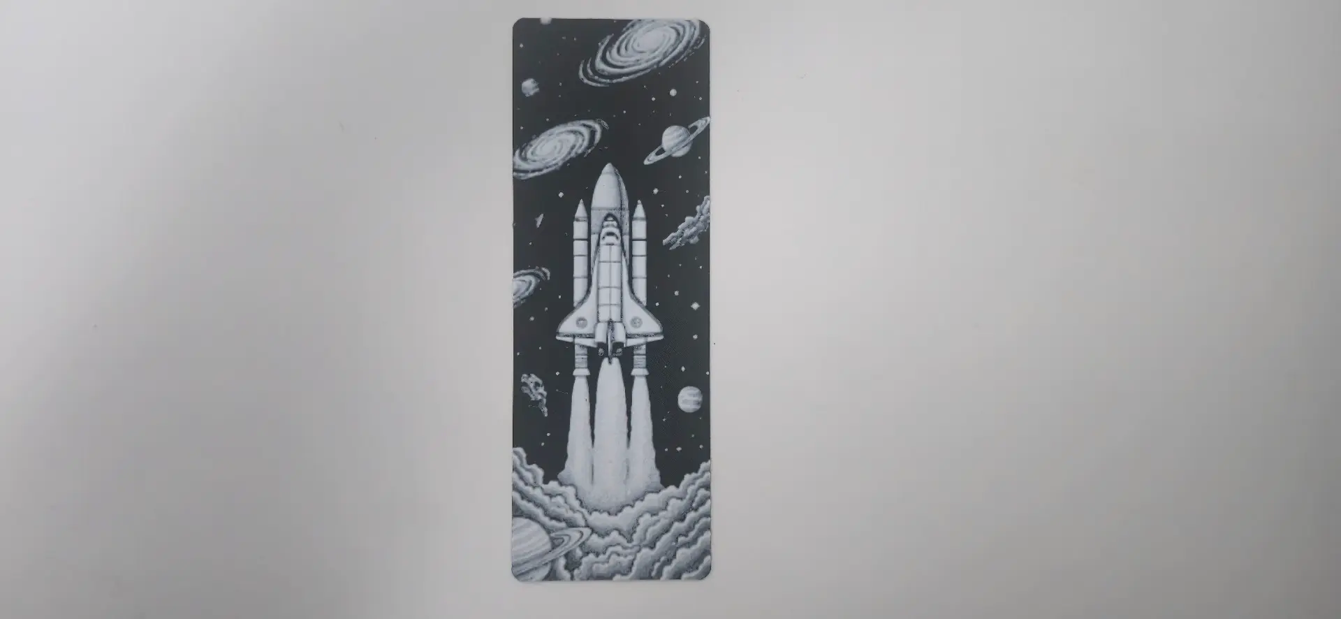 Steampunk Cosmic Explorer Spaceship Bookmark