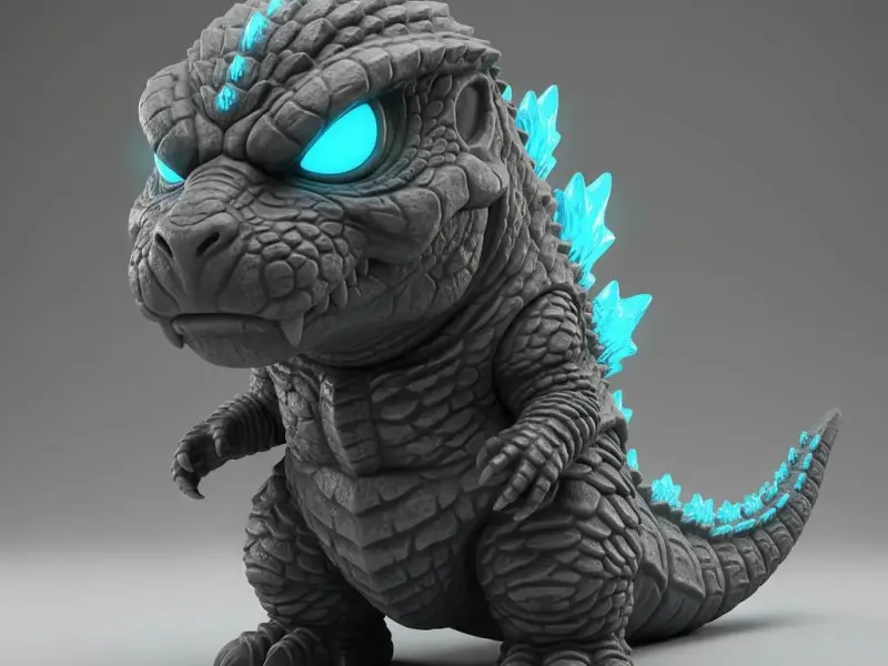 Chibi Frost Kaiju – Crystal Spine Collectible Figurine