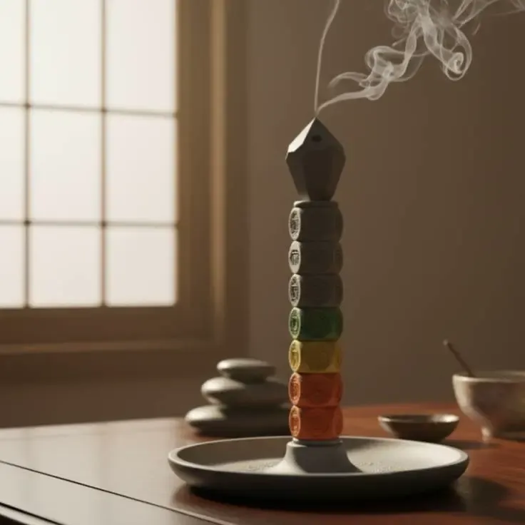 Mystical Chakra Totem Incense Holder (3D Print Ready)