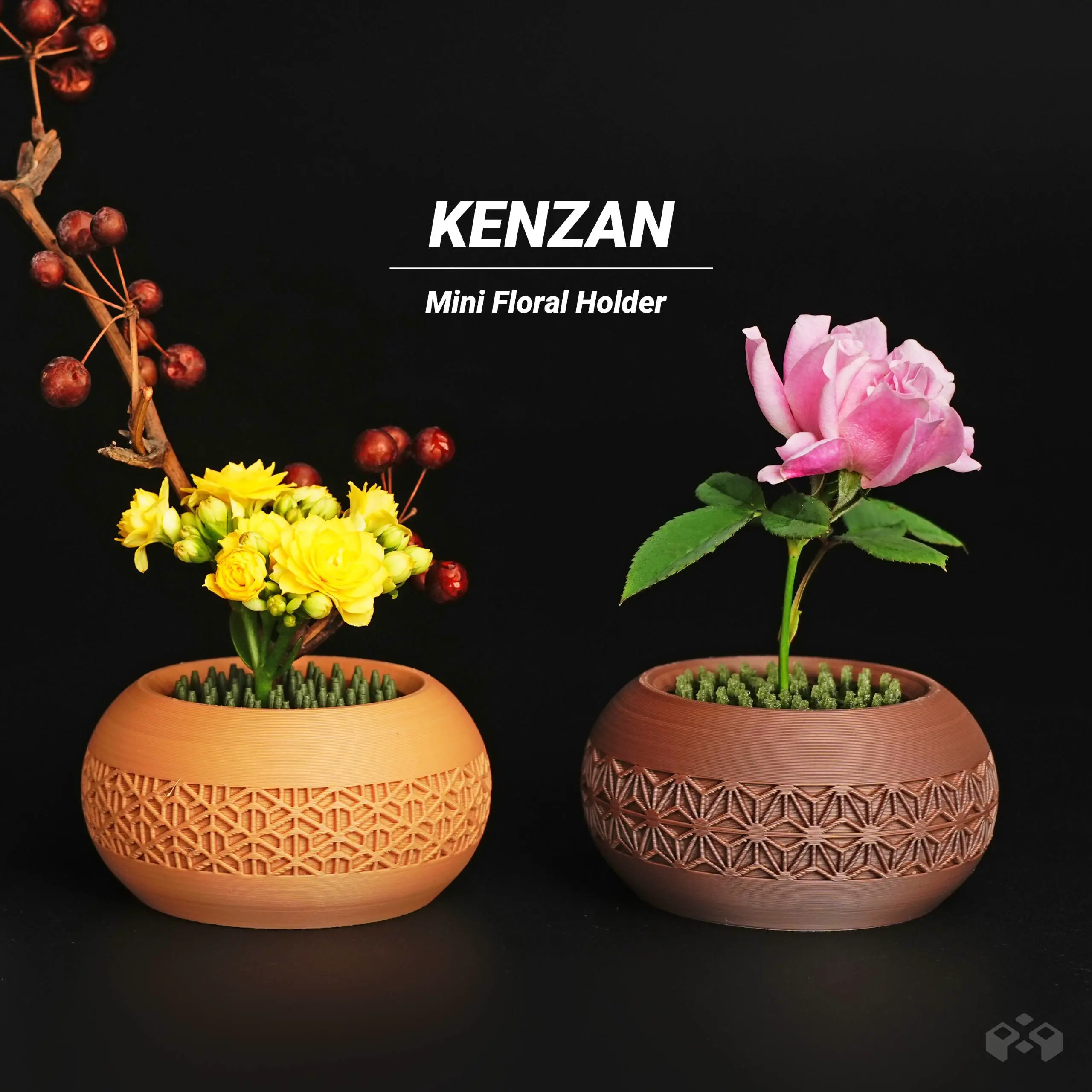 3D Printer Files | 3MF File | Mini Kenzan Flower Frog – Ikebana