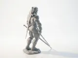 Buff Geralt Warrior Figurine 3D Printable-3