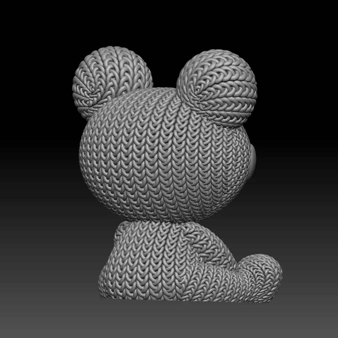 Knitted Frog