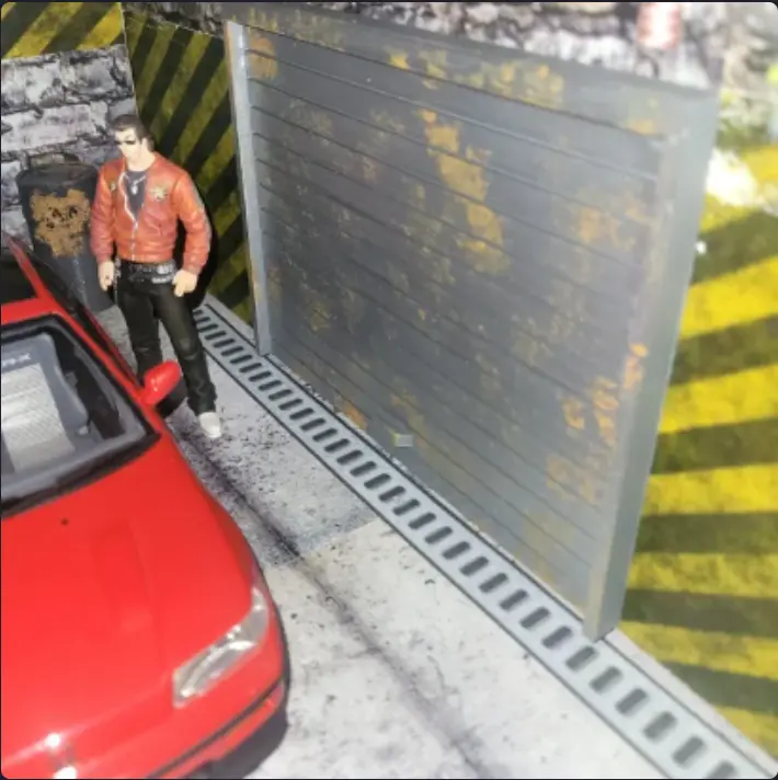 1/18 GARAGEPOORT D / GARAGEDEUR D