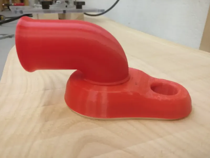 Shop vac adapter for one-man wall drilling