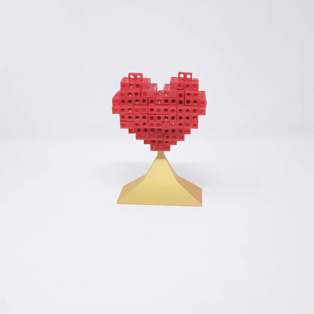 PUZZLE DI TETRIS A FORMA DI CUORE CON SUPPORTO