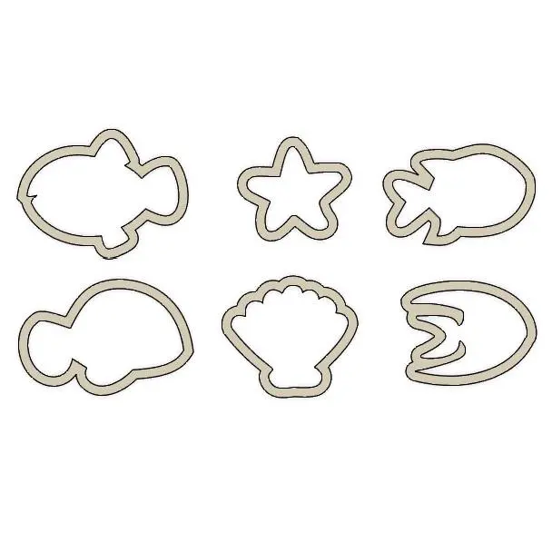 Fish Cookie Cutter Set of 6