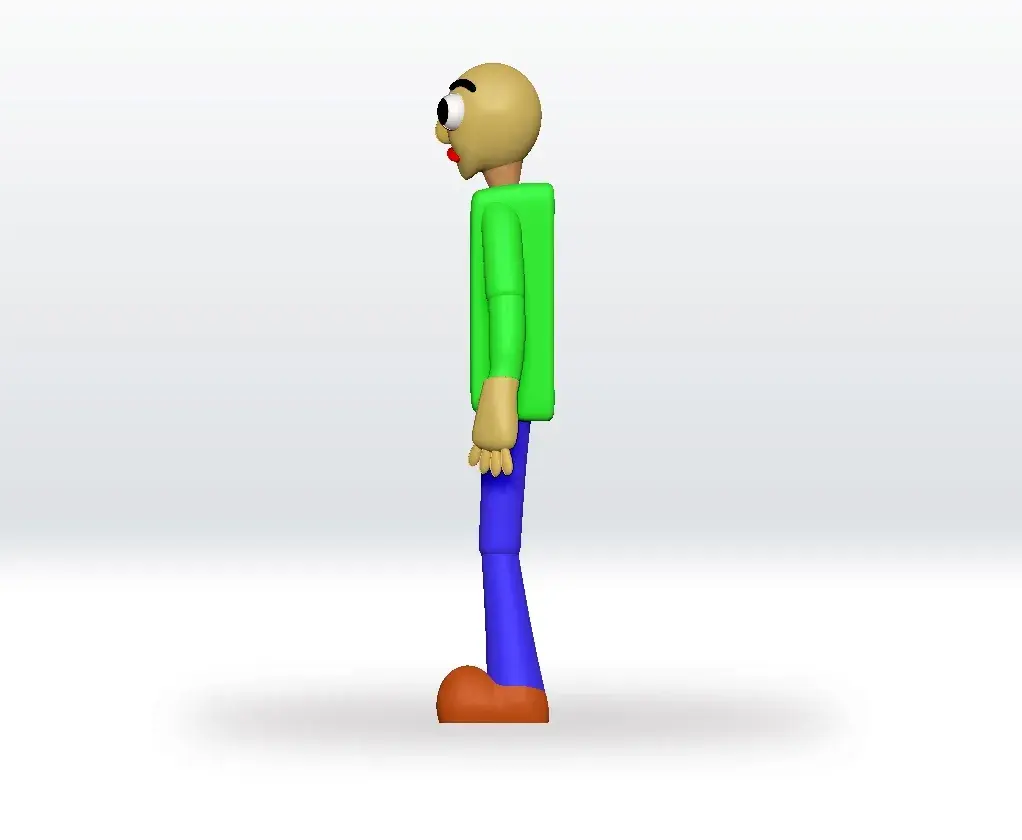 Baldi STL file 3D Model Fanart Character