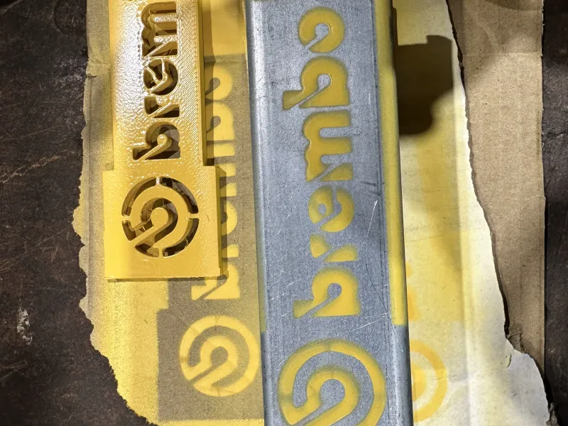 Brembo brake disk spray paint template