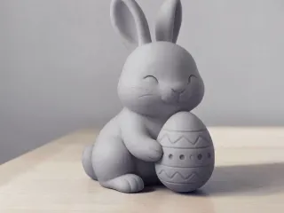 Easter egg bunny