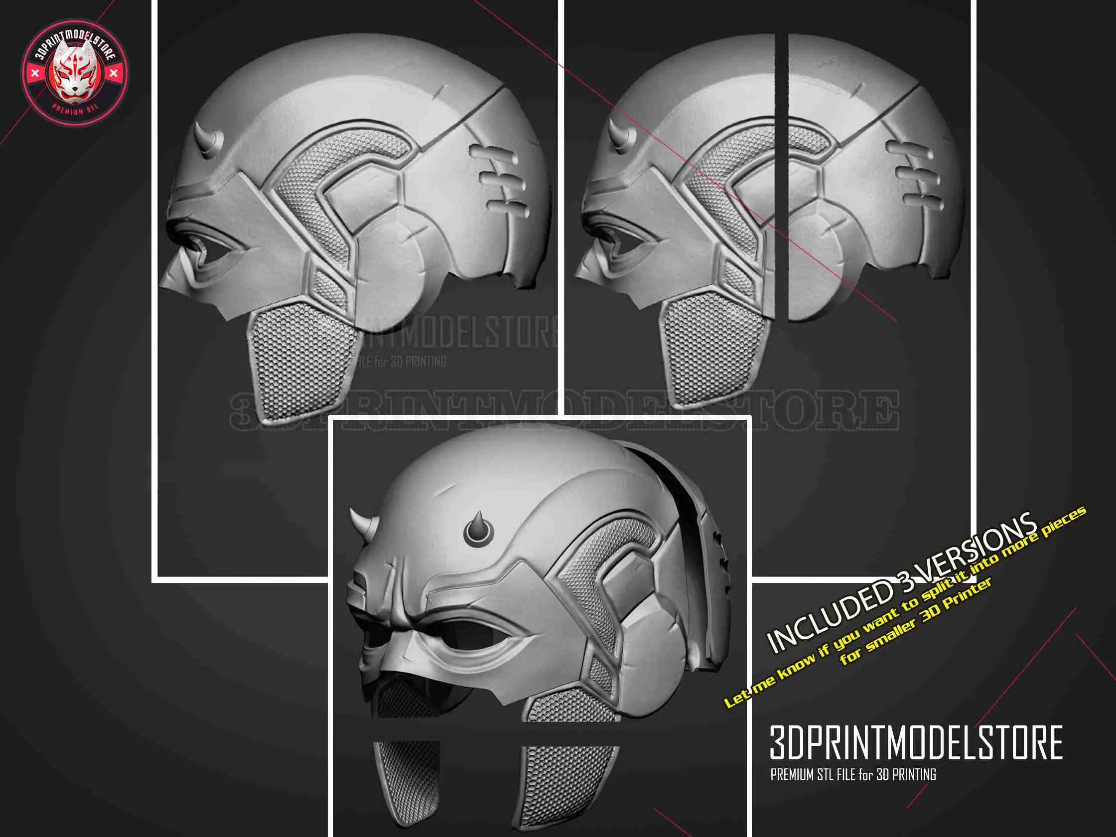 Marvel Daredevil Helmet Cosplay - Halloween Costume Mask