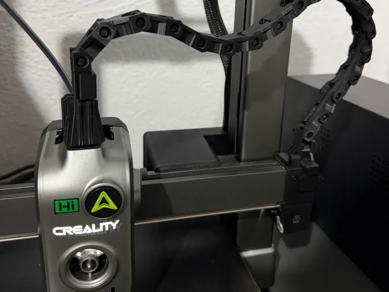 Creality Hi!用エクストルーダーベル付き改良ケーブルチェーン