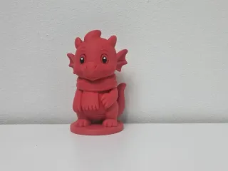 Dragon with Cozy Scarf Holiday Christamas
