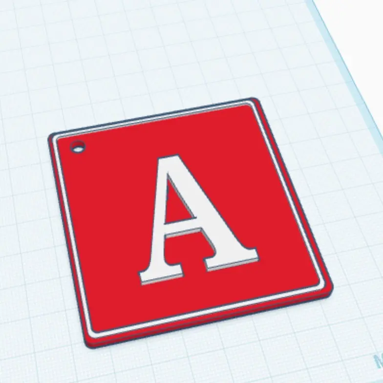 keychain letter a
