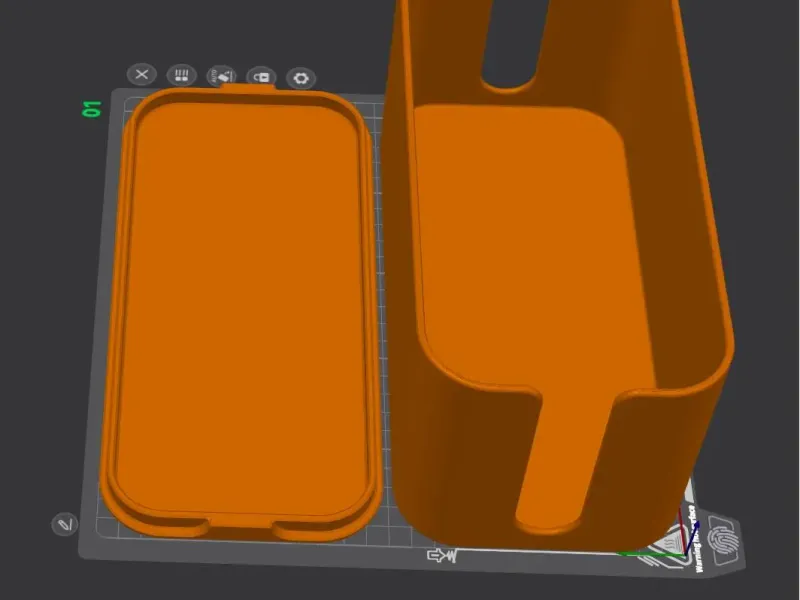 Wire Organizer Box with Slot Opening
