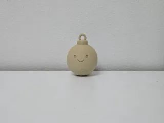 Happy Face Christmas Bauble Ornament