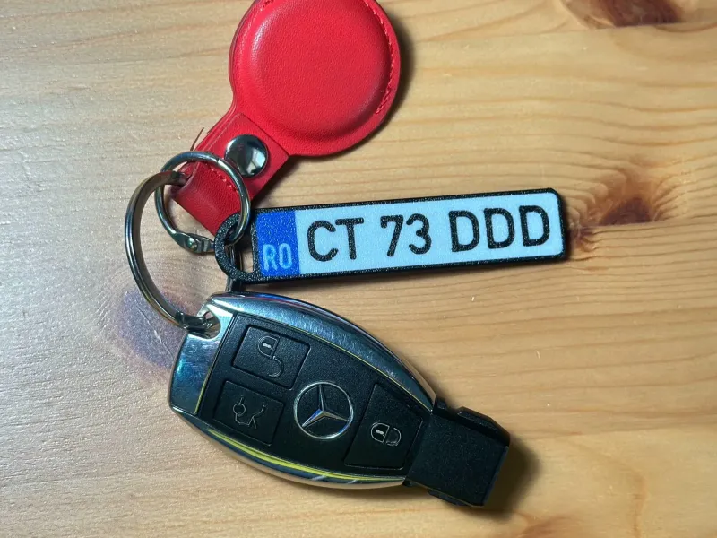 BRELOC NUMAR INMATRICULARE - plate number keychain