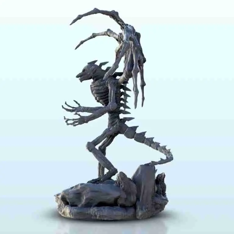 Lord skeleton with wings - figure dark miniatures warhammer | 3D models ...