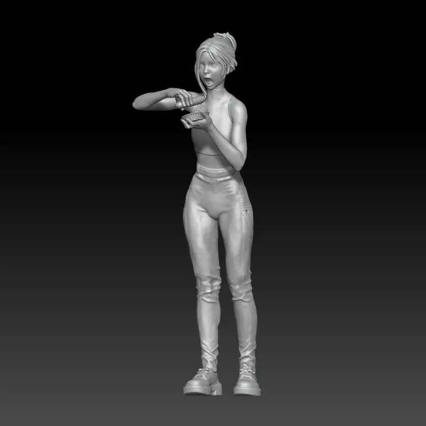 eating hot dog girl 1