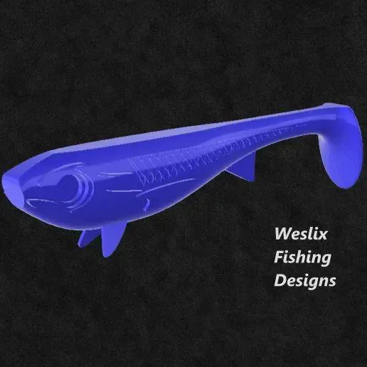 weslix stompnose shad softbait fishing lure mold plus master
