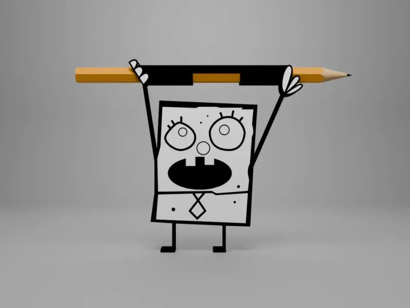 Frankendoodle pencil support