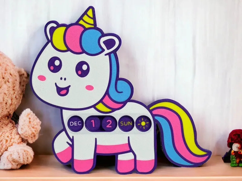 Magischer Einhorn-Kalender