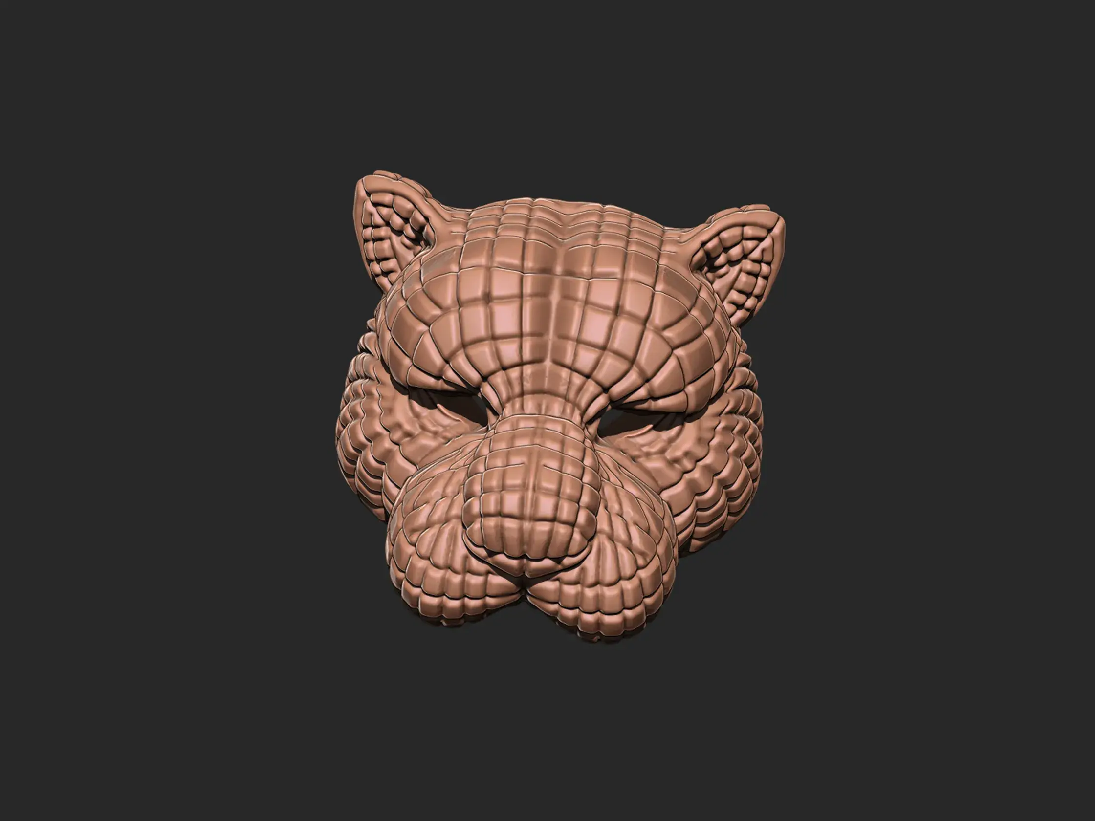 Calamar Juego - Tigre VIP Máscara Modelo de impresión 3D