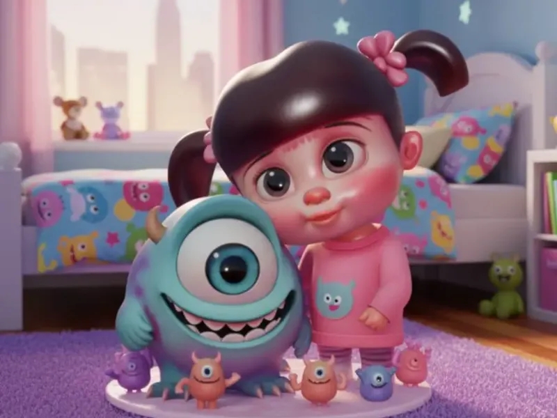 Boo and Mike Wazowski