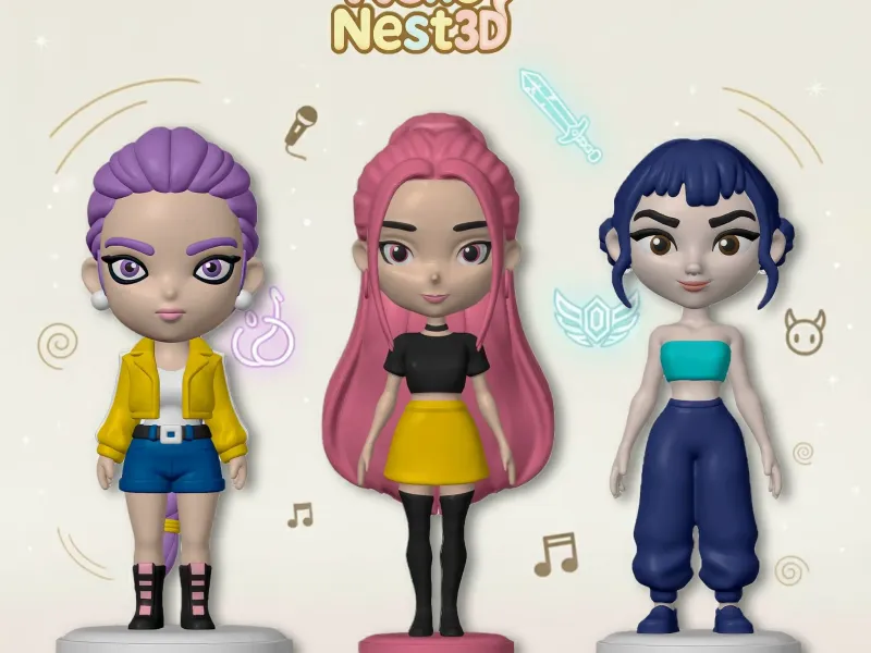 K-Pop Demon Hunter – Trio Set (Mira, Rumi, Zoey)